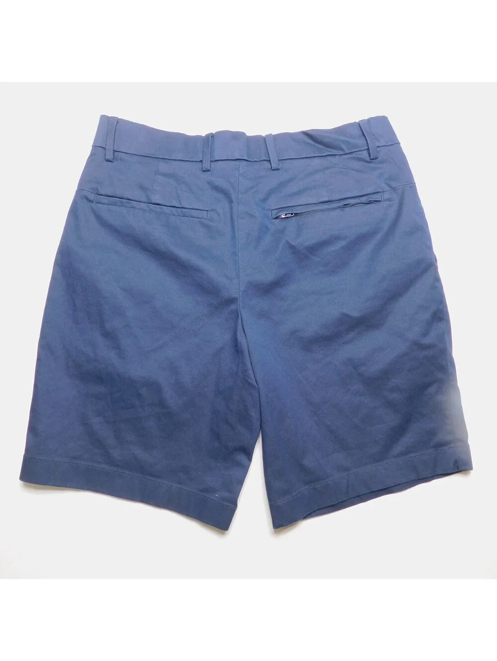 Banana Republic Aiden Short Mens 31 Navy Blue Chino Cotton Blend Casual Golf